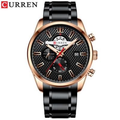 China Curren 8352 Full Western Steel Watch Fashion Casual Style Calendar Men's Watches Watch Woman for sale