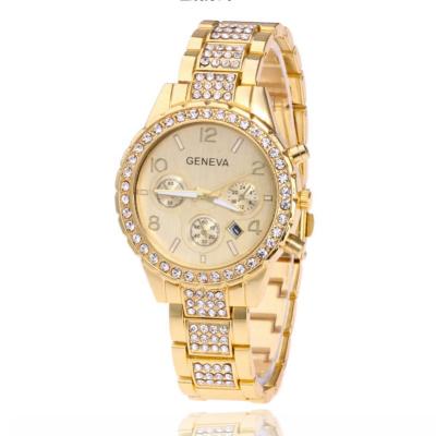 China Day/Date Best Sell Luxury Women Wrist Watch Geneva Quartz Diamond Numbers Female Calender Business Watches TW013 for sale