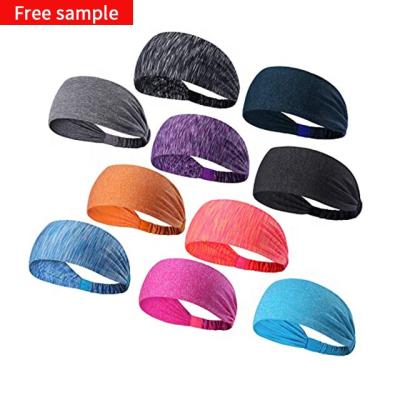 China High Ball Is Amazon Comfy Hot Selling Wide Stretch Girls Hair Accessories Microfiber Sweat Headband Sports Sweatbands for sale