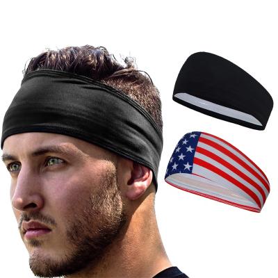 China Absorption Stretch Women Silicone Yoga Hair Non-slip Bands Head Sweat Bands Logo Sports Men Headband Custom Made for sale