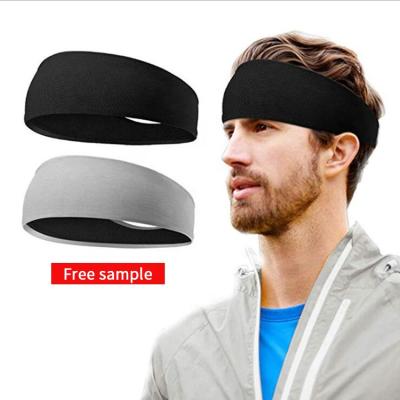 China Custom Logo Fitness Sweat Sports Head Band Fashion Women Hair Accessories Luxury Sports Sweatband For Boys for sale