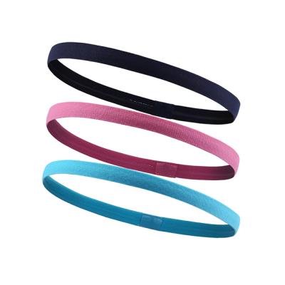 China OEM Custom Headband Elastic Mini Women Head Band Logo Mini Running Fitness Headband Anti-slip Sports Sport for sale