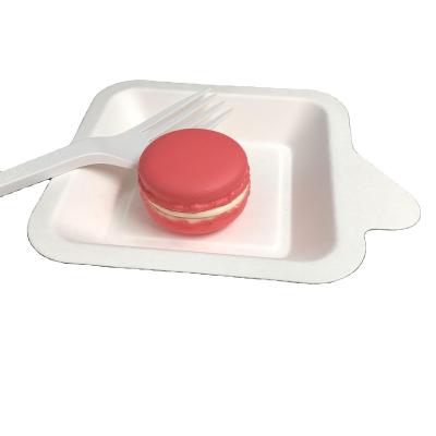 China Minimalist 100% Disposable Compostable Food Tray With Legs Dishes Food Tray for sale