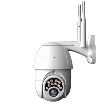 China Human Motion Tracking 2021 Hot Sale Outdoor HD CCTV Camera V380 IP PTZ Dome Camera 2MP Wireless Wifi Security P2P for sale