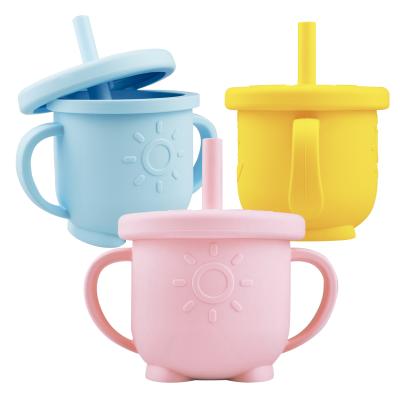 China BPA Good Price Good Quality Wholesale Free Baby Sippy Cup Trainer With Straw for sale