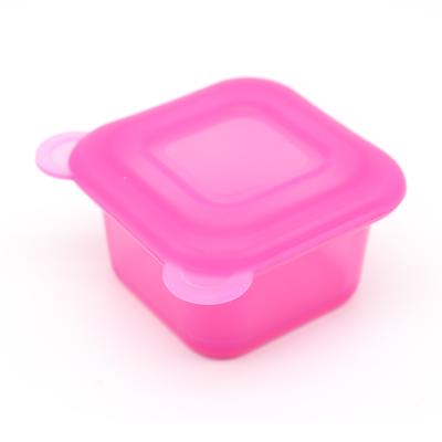 China China Factory Price BPA Free Kids Silicone Baby Food Container Storage Reusable Eco-Friendly Portable Feeding Bowls for sale