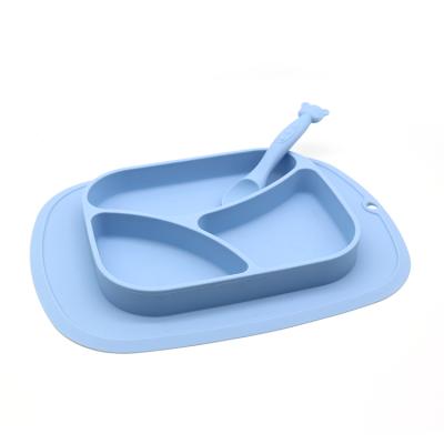 China China Factory Price Cartoon Baby Tableware Silicone Sustainable Baby Dish for sale