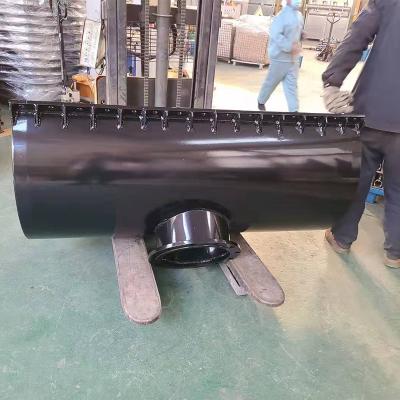 China Carbon Steel DN50-1600mm PN16 Carbon Steel Tapping Sleeves Saddle With Flanged Outlet for sale