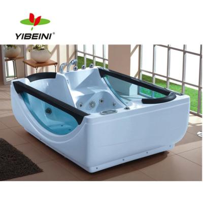 China Milk Soaking Bathtub With Handle, Three Person Hot Massage Tub Family Bathtub In Floor, Bathtub With All Accessories for sale