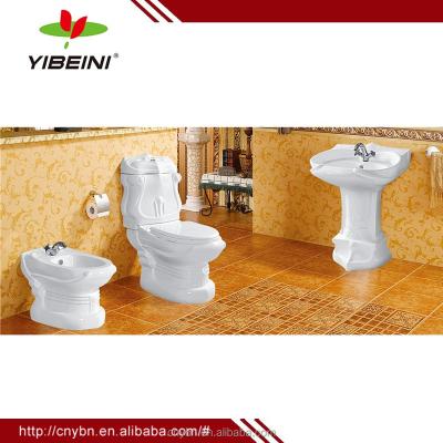 China Ceramic Sanitary Ware Bathroom Set Ceramic Raised Two Piece Toilet for sale