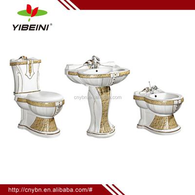 China Alibaba China Ceramic Sanitary Ware Bathroom Set Two Piece Toilet for sale