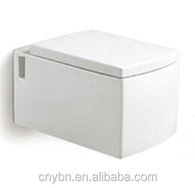 China Hidden Cistern China Ceramic Sanitary Ware Bathroom Set Wall Hung WC Toilet for sale