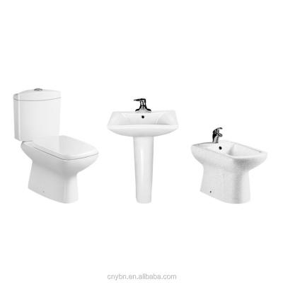 China Washdown Modern Sanitary Ceramic Bathroom Libya Porcelain Ware Two Piece Toilet Set for sale