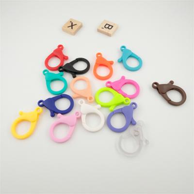 China Yellow Lobster Clasp Korea Style Lobster Clasp Environmentally Friendly Colorful Plastic Lobster Clasp for sale