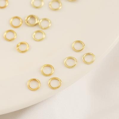 China Environmental Friendly Brass 7mm Gold Connect Jump Ring 5mm Gold Filled Narrow Jump Ring Donut Jump Ring Gold Jewelry Findings for sale