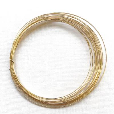 China Environmental Friendly Wire Earrings Bracelets Copper Plating High Quality 18K Jewelry Supplies Making Accessories Necklace Wire Real 18k Gold Plating for sale