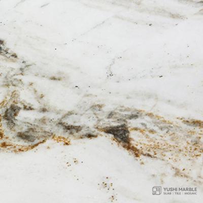 China Modern Yushi China Polished Honed Mountain Series 18mm Frozen White Natural 20mm Marble Stone Tiles for sale