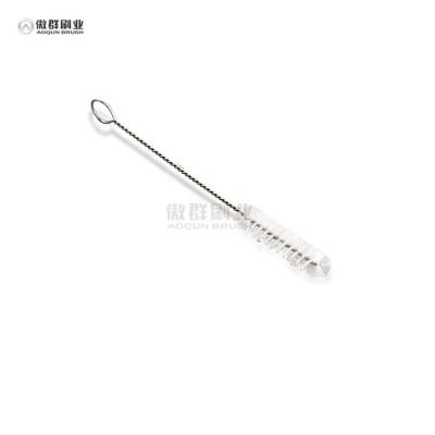 China Mini Steel Handle Tube Cleaning Brushes, Nylon Bristles for sale