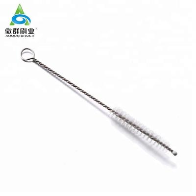 China Stainless Steel Long Handle Nylon Wire Test Tube Cleaning Brush for sale