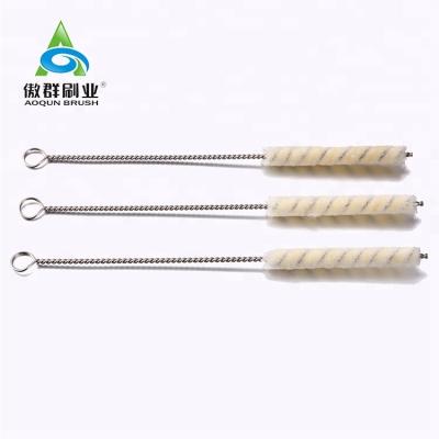 China Multifunctional Viable Stainless Steel Straw Cleaner Cotton Tube Brush for sale