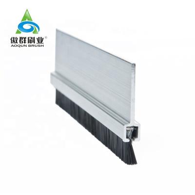 China Premium Bristle Metal Strip Industrial Nylon Brush On School Bus Door for sale