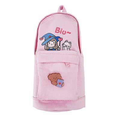 China School Pen Bags Best Selling Back To Educate Student Popular Pencil Case Illustration Pencil Pouch Kawaii Style For Student Kids for sale