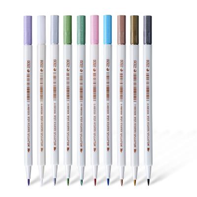 China Writing. Hot Selling DIY Metallic Marker Pen Advertising.Promotion.Gift STA Album Glitter Scrapbooking Colorful Seed Brush for Christmas Drawing Painting Set for sale