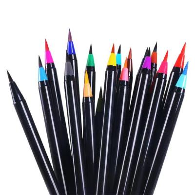 China Writing. Hot Selling Art Painting DIY Brush Advertising.Promotion.Gift Amazon Seed Drawing Art Supplies Coloring 20 Colors Watercolor Marker Pens for sale