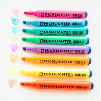 China Promotional Markers & Student Fluorescent Assorted Note Color Fluorescent Note Pen 8pcs/set STA Thick Line Pen Portable Marker 4mm Swing Highlighter Pen for sale