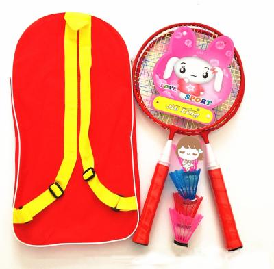 China Cheap kids badminton racket bag head type badminton round racket durable professional manufacturing for sale