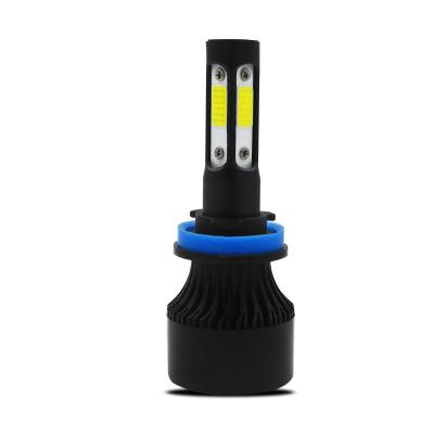 China Auto lighting systems super bright 4 side car led headlight bulbs h6 h4 9007 fan 9004 9007 led headlight for sale