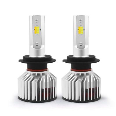 China super bright h11 diecast aluminum housing led headlight bulbs led h7 6000k h4 led headlight for sale