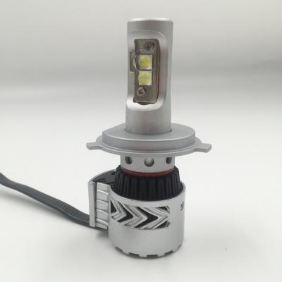 China Super bright v18 turbo auto LED diecast aluminum housing accessories led headlight bulb h4 for sale