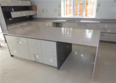 China Grey Quartz Rocks Engineered Stone Countertops / Worktops / Vanity tops Scratch Resistance for sale