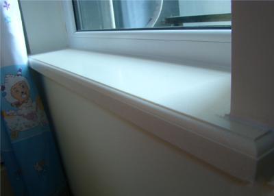 China Scratch Resistant Mist White Quartz Window Sills / Engineered Quartz Stone Wall Tiles for sale