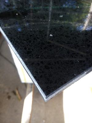 China Shinning Polished Quartz Floor Tiles Black Quartz Tiles Tremendous Choice for sale