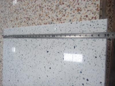 China 600 x 600mm Quartz Floor Tiles Light Grey Quartz Wall Tiles Shower Panels for sale