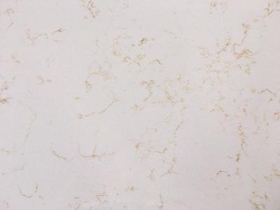 China White Marble Gold Vein Quartz Kitchen Top Engineer Stone 20mm / 30mm Thick for sale