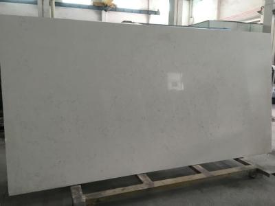 China Well Polished Carrara White Quartz Stone Slab Stain Resistant for sale