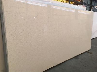 China OEM Beige Mirror Engineered Stone For Vanities / Floor Tiles / Worktops for sale