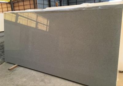 China Europe Prefered Jumbo Quartz Stone Slabs Grey Sparkle CE Certified for sale