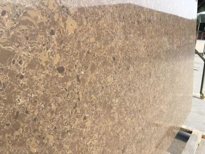 China Moka Canyon Vein Artificial Quartz Stone Island Tops NSF / CE Certificate for sale