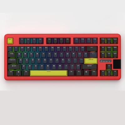 China Anti-ghosting Factory Direct Selling Professional Multimedia Computer Rgb Gaming Keyboard Red Switch for sale