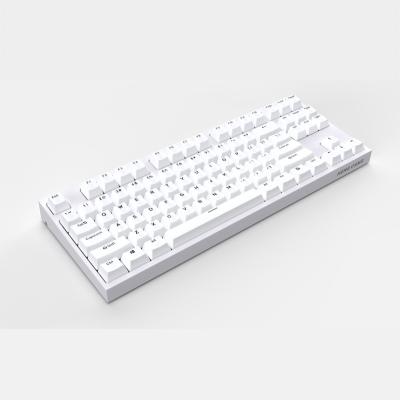 China Anti-ghosting HC871 Ergonomic USB Wired Backlit Mechanical Feel Membrane Computer Keyboard for sale