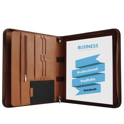 China High Quality New Design and New Design Custom Eco-friendly File Folder Padfolio Business Presentation Folder for sale