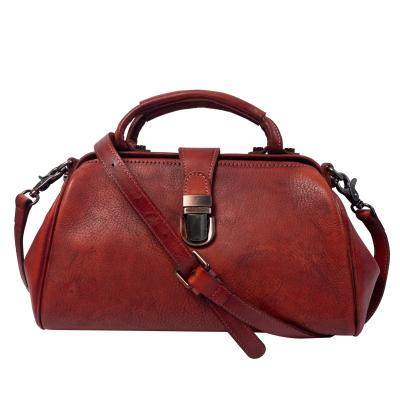 China Big Open Mouth for 2020 New Style Wholesale Fashion Vintage Doctors Professional Leather Medical Bags Quick Examination Old Travel for sale