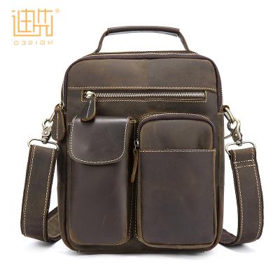 China Genuine Cow Leather Skin To Design Hot Selling Bag Men's Long Shoulder Briefcase Crossbody Handbag Messenger Bag Men's Strap Simple Leather Trim for sale