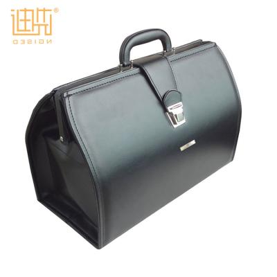 China Customized Leather Men's Doctor Bag Men's Leather Briefcase Foldable for sale