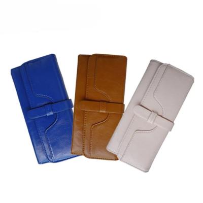 China China Supplier Fashion Lady Anti Theft Women Travel Clutch Purse Zipper Leather Wallet Long for sale