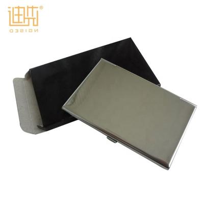 China Flip Metal Stainless Steel Business Name Card Holder Magnetic Aluminum Card Case for sale